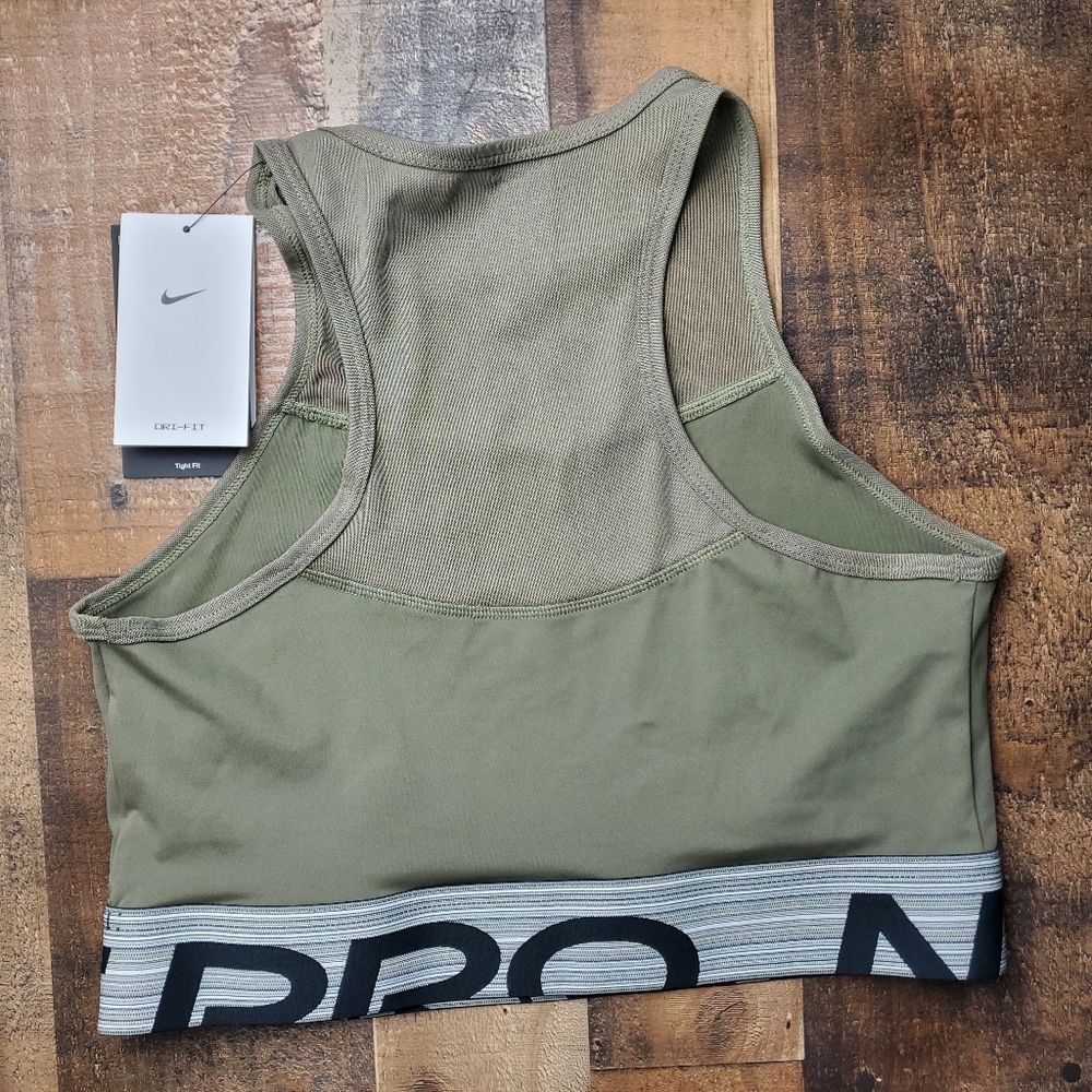Nike pro women's dri fit crop tank top greene - Picture 4 of 5